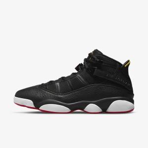 Nike Jordan 6 Rings Men's Sneakers Black / White / Yellow / Red | NK974BXC