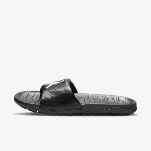 Nike Jordan Break Men's Slides Black / White | NK583XWU