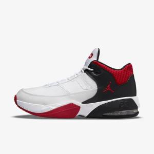 Nike Jordan Max Aura 3 Men's Jordan Shoes White / Black / Red | NK567UVM