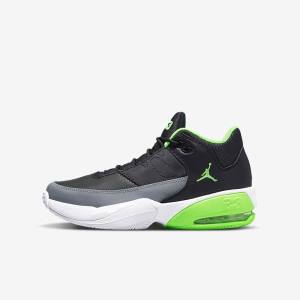 Nike Jordan Max Aura 3 Older Kids' Jordan Shoes Black / Grey / White / Green | NK312OBD