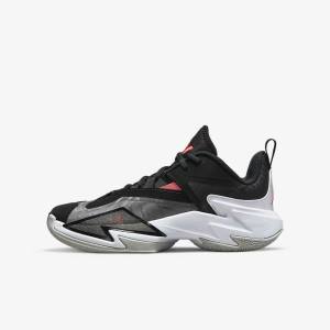 Nike Jordan One Take 3 Older Kids' Basketball Shoes Black / White / Grey / Light Red | NK953MWI