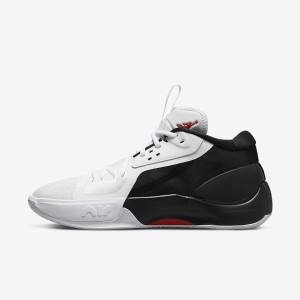 Nike Jordan Zoom Separate Men's Basketball Shoes Black / White / Red | NK830IUY