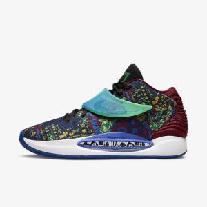 Nike KD14 NRG Women's Basketball Shoes Blue / Royal Blue / Light Green | NK058MOL