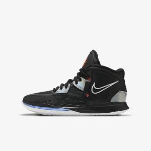 Nike Kyrie Infinity Older Kids' Basketball Shoes Black / White / Orange / Multicolor | NK342HFO