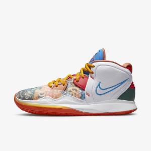 Nike Kyrie Infinity Women's Basketball Shoes White / Red / Gold / Light Blue | NK706LVJ