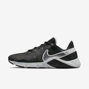 Nike Legend Essential 2 Men's Training Shoes Black / Metal Silver / Metal Grey | NK619BYH