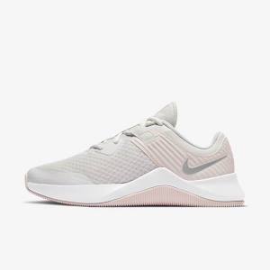 Nike MC Trainer Women's Training Shoes Platinum / Rose / White / Metal Silver | NK395XJL