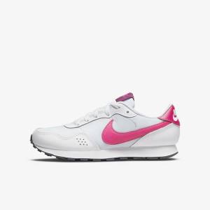 Nike MD Valiant Older Kids' Sneakers Platinum / Dark Grey / Pink | NK146LIR