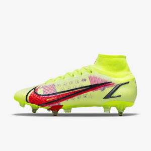 Nike Mercurial Superfly 8 Elite SG-Pro AC Soft-Ground Women's Football Shoes Black / Light Red | NK079FJO