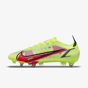 Nike Mercurial Vapor 14 Elite SG-Pro AC Soft-Ground Men's Football Shoes Black / Light Red | NK194WNV