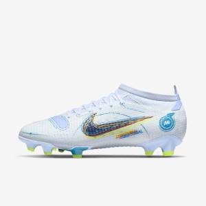 Nike Mercurial Vapor 14 Pro FG Firm-Ground Men's Football Shoes Grey / Light Blue / Blue | NK376CSN