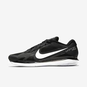 Nike NikeCourt Air Zoom Vapor Pro Hard-Court Men's Tennis Shoes Black / White | NK540BJN