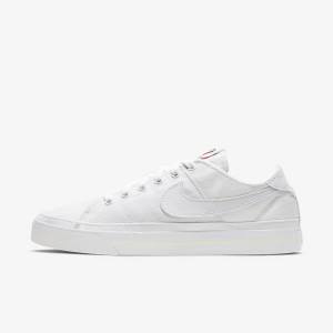 Nike NikeCourt Legacy Canvas Women's Sneakers White | NK072BOE