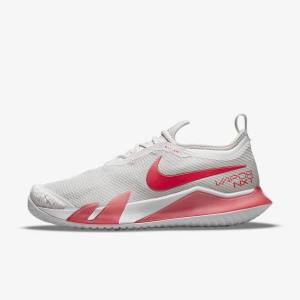 Nike NikeCourt React Vapor NXT Hard Court Women's Tennis Shoes Light Beige / White | NK514FLA