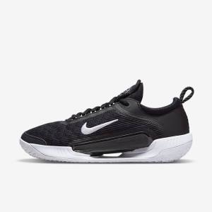 Nike NikeCourt Zoom NXT Hard Court Men's Tennis Shoes Black / White | NK432WJR