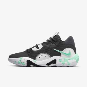 Nike PG 6 Men's Basketball Shoes Black / White / Mint | NK034VPT