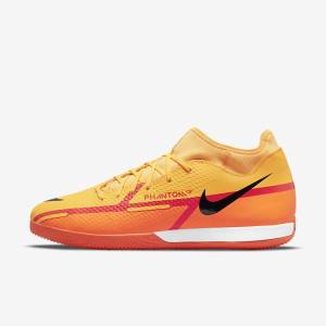 Nike Phantom GT2 Academy Dynamic Fit IC Indoor Court Men's Football Shoes Orange / Light Red / Black | NK705ZJO