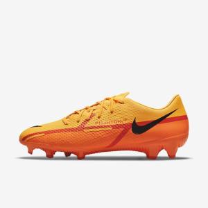 Nike Phantom GT2 Academy MG Multi-Ground Women's Football Shoes Orange / Light Red / Black | NK702AWZ