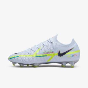 Nike Phantom GT2 Elite FG Firm-Ground Men's Football Shoes Grey / Light Blue | NK756AXD