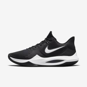 Nike Precision 5 Men's Basketball Shoes Black / Dark Grey / White | NK208ZVQ