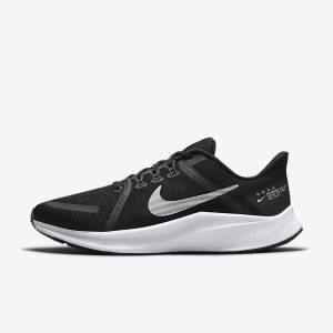 Nike Quest 4 Road Men's Running Shoes Black / Dark Grey / White | NK618EVC