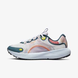 Nike React Escape Run Road Women's Running Shoes White / Blue / Black / Pink | NK124YJI