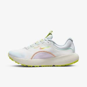 Nike React Escape Run Road Women's Running Shoes White / Green / Multicolor | NK750TKP