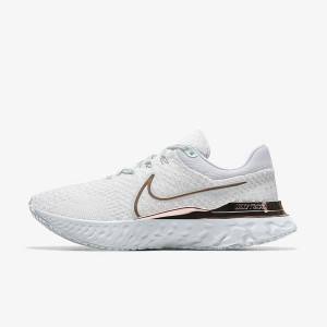 Nike React Infinity Run 3 By You Custom Road Women's Running Shoes White | NK085BAJ