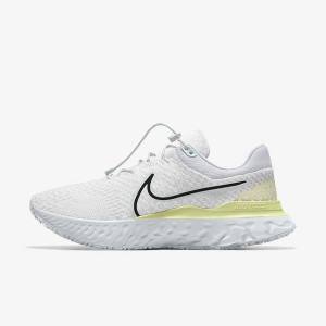 Nike React Infinity Run 3 By You Custom Road Men's Running Shoes White | NK682YTD