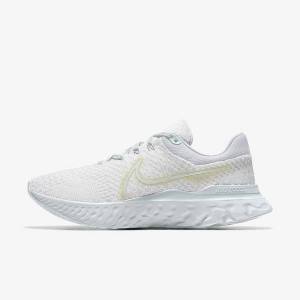 Nike React Infinity Run 3 By You Custom Road Women's Running Shoes White | NK963EBX