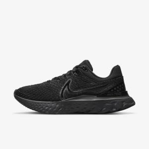 Nike React Infinity Run Flyknit 3 Road Women's Running Shoes Black | NK429ECD