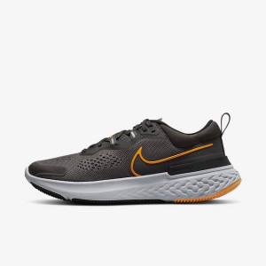 Nike React Miler 2 Road Men's Running Shoes Grey / Black / Grey | NK791BQU