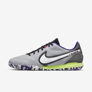 Nike React Tiempo Legend 9 Pro IC Indoor-Court Women's Football Shoes Light Grey / White | NK021RSC