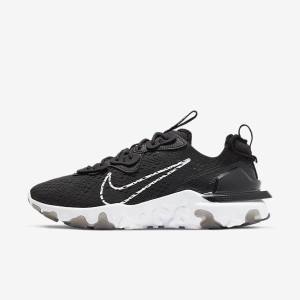 Nike React Vision Men's Sneakers Black / White | NK136OSE