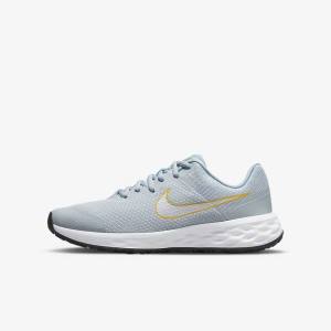 Nike Revolution 6 Older Road Kids' Running Shoes Blue / Multicolor | NK980OLV