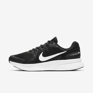 Nike Run Swift 2 Road Men's Running Shoes Black / Dark Grey / White | NK315JNS