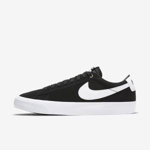 Nike SB Zoom Blazer Low Pro GT Men's Sneakers Black / Light Brown / White | NK015ZQJ