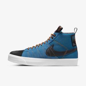 Nike SB Zoom Blazer Mid Premium Men's Skate Shoes Black | NK386WTK