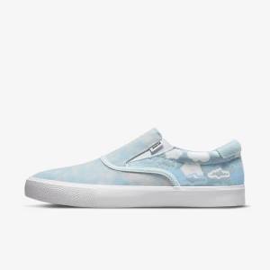 Nike SB Zoom Verona Slip x Rayssa Leal Women's Skate Shoes Blue / White / Blue | NK789LPH