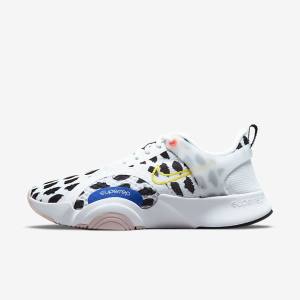 Nike SuperRep Go 2 Women's Training Shoes White / Black / Blue / Yellow | NK207CJV