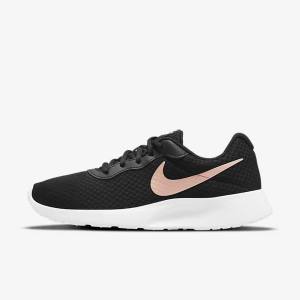 Nike Tanjun Women's Sneakers Black / White / Metal Red Brown | NK941IQV