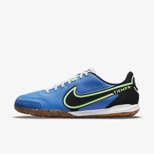 Nike Tiempo Legend 9 Academy IC Indoor-Court Men's Football Shoes Light Blue / Light Green / Brown / Black | NK820MIN