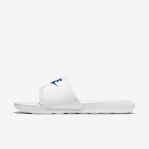 Nike Victori One Men's Slides White / Royal | NK862DZB