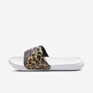 Nike Victori One Print Women's Slides White / Black / Purple / Red | NK342JML