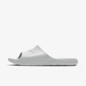 Nike Victori One Shower Men's Slides Light Grey / Light Grey / White | NK817PHV