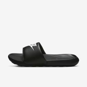 Nike Victori One Women's Slides Black / White | NK483OTK