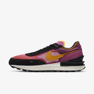 Nike Waffle One Men's Sneakers Fuchsia / Black / Gold | NK762DSW