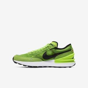 Nike Waffle One Older Kids' Walking Shoes Green / Red / Black | NK917ZHW