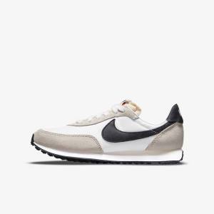 Nike Waffle Trainer 2 Older Kids' Sneakers White / Black | NK439SWO