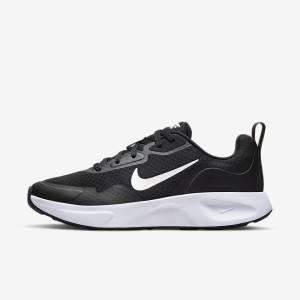 Nike Wearallday Women's Sneakers Black / White | NK769LDZ